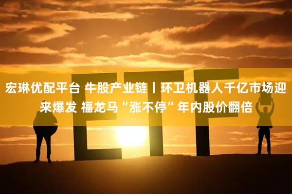 宏琳优配平台 牛股产业链丨环卫机器人千亿市场迎来爆发 福龙马“涨不停”年内股价翻倍