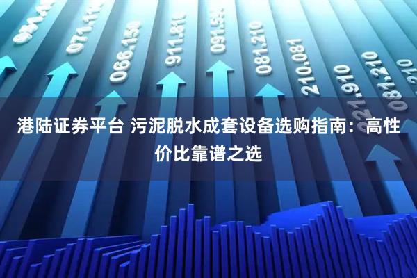 港陆证券平台 污泥脱水成套设备选购指南：高性价比靠谱之选